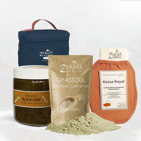 Moroccan Bath & Shower Set - Argan Oil – Zakiasmorocco.com
