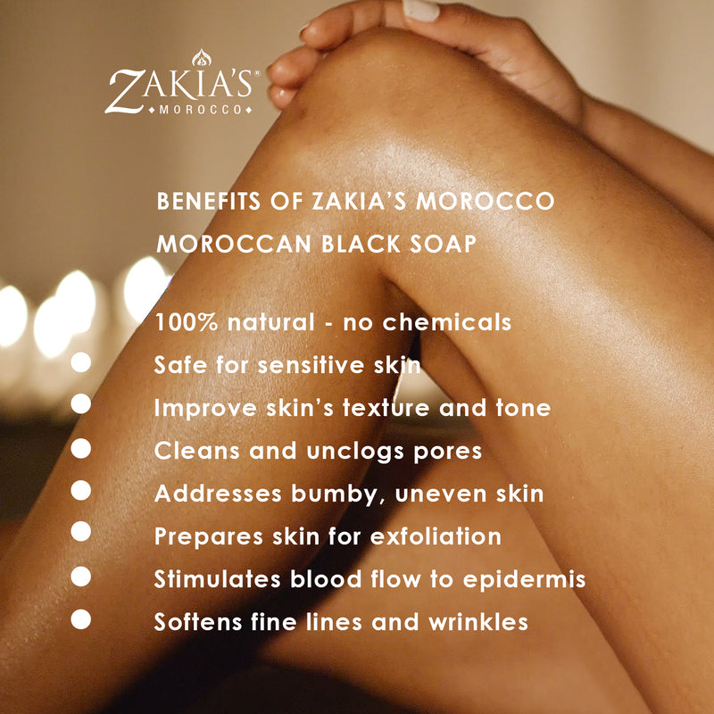 Moroccan "BELDI" Black Soap - Amber Musk - 16 oz Value Size