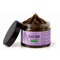 Moroccan "Beldi" Black Soap - LAVENDER VALUE SIZE