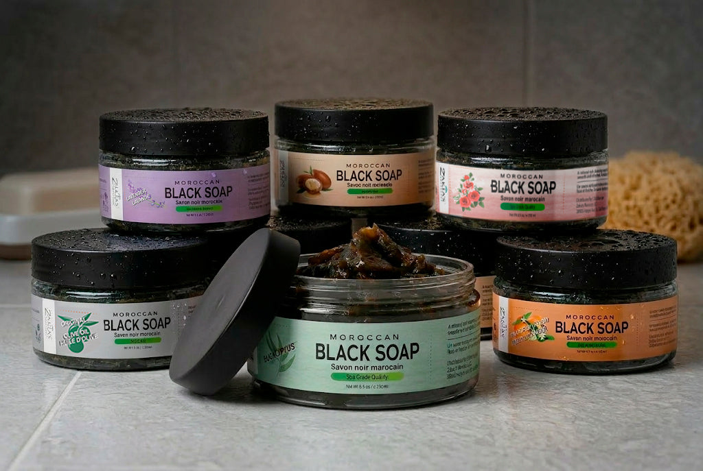 Moroccan "BELDI" Black Soap - Argan Oil - 8 oz