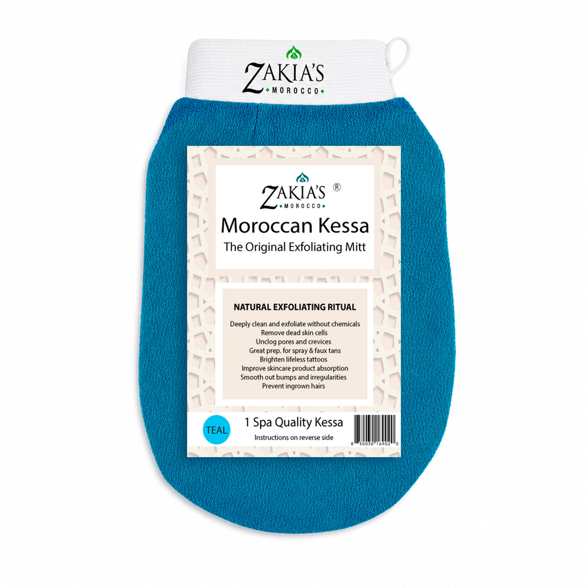 Kessa Original Exfoliating Glove - Teal