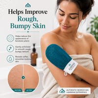 Kessa Original Exfoliating Glove - Teal