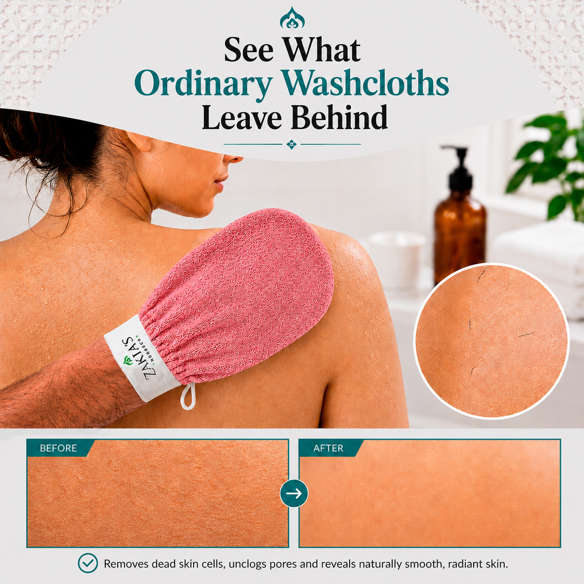 Kessa Original Exfoliating Glove - Deep Pink
