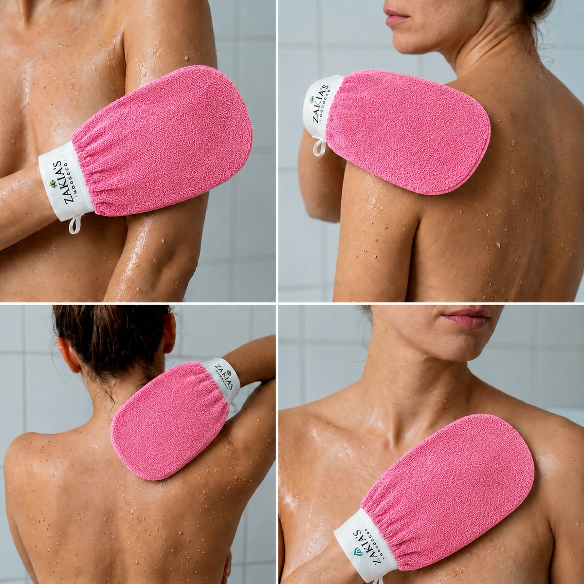 Kessa Original Exfoliating Glove - Deep Pink