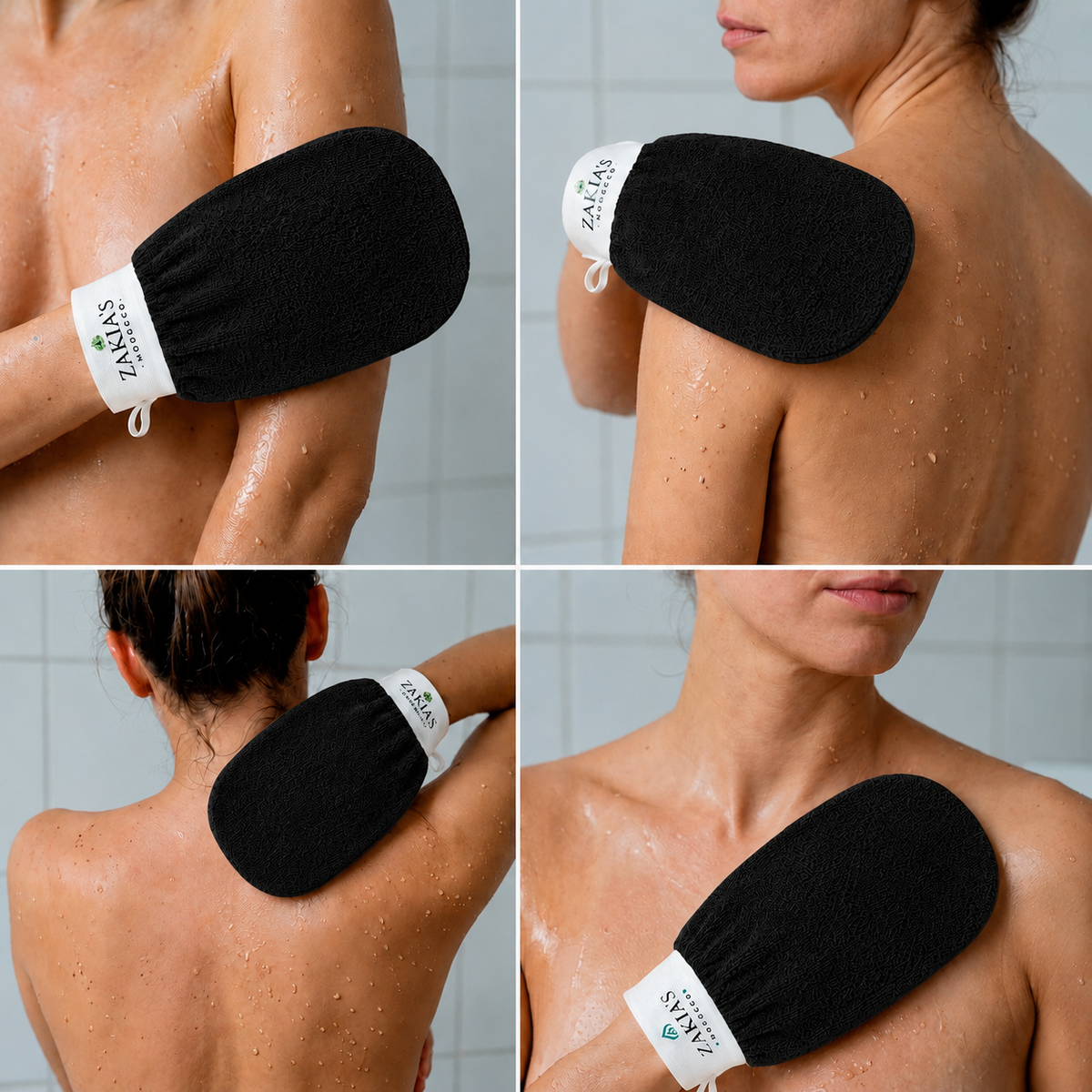 Kessa Original  Exfoliating Glove - Charcoal Black