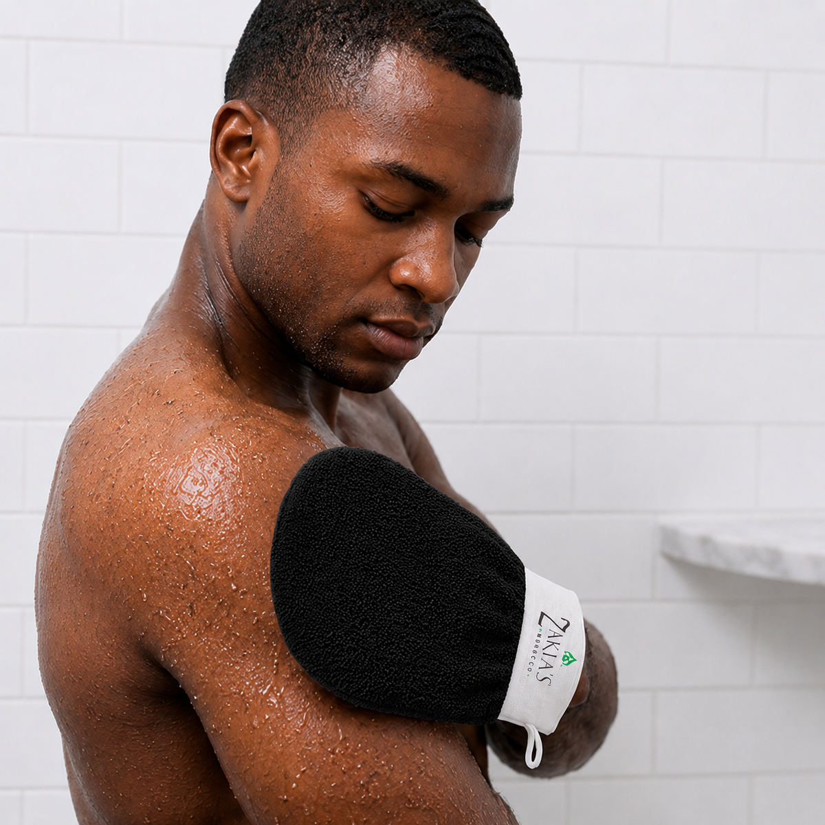 Kessa Original  Exfoliating Glove - Charcoal Black