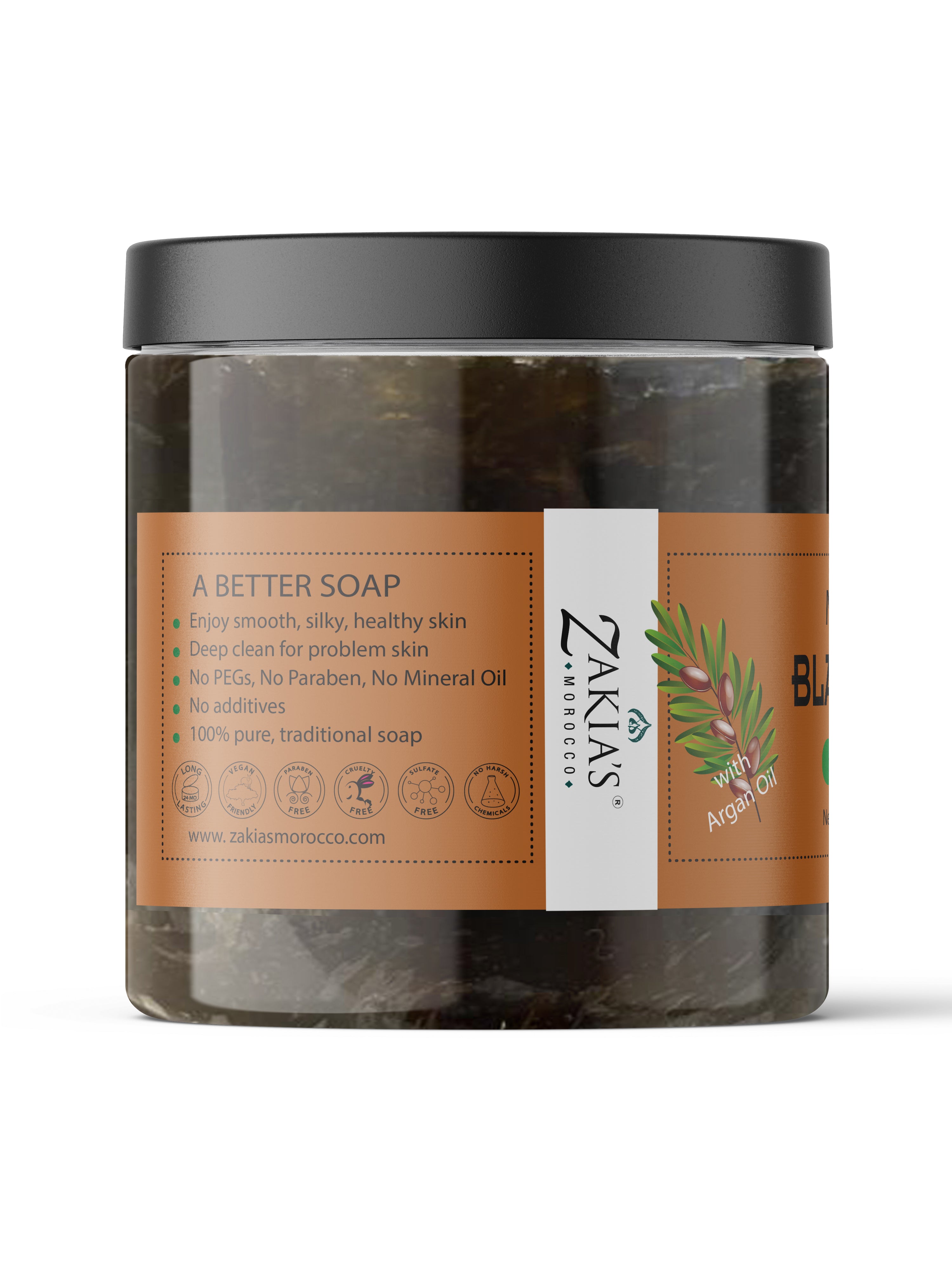 Best Beldi Moroccan Black Soap - Argan Oil- Value Size