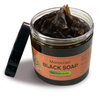 Moroccan "Beldi" Black Soap - Argan - 16 oz Value Size