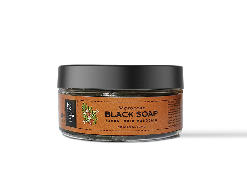 Moroccan "BELDI" Black Soap - Argan Oil - 8 oz