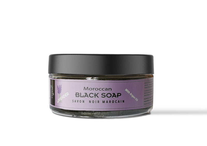 Moroccan "BELDI" Black Soap - Lavender - 8 oz