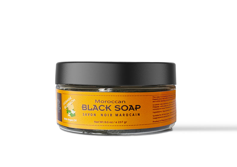 Moroccan "BELDI" Black Soap - Orange Blossom- 8 oz