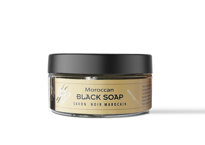 Moroccan "BELDI" Black Soap - Vanilla -8 oz