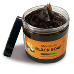 Moroccan "BELDI" Black Soap  Fleur d'Oranger - 16 oz Value Size
