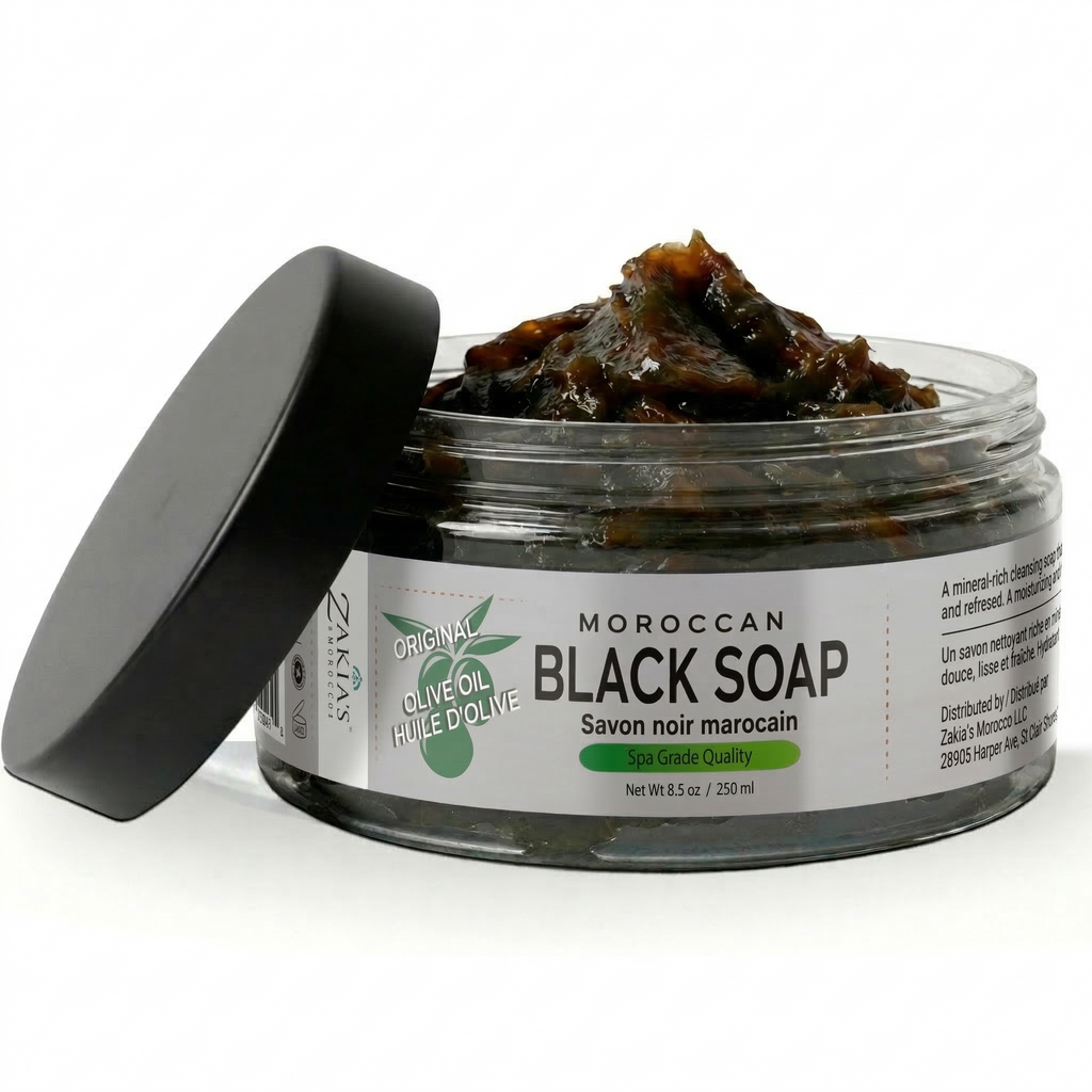 Moroccan "BELDI" Black Soap -Original - 8 oz