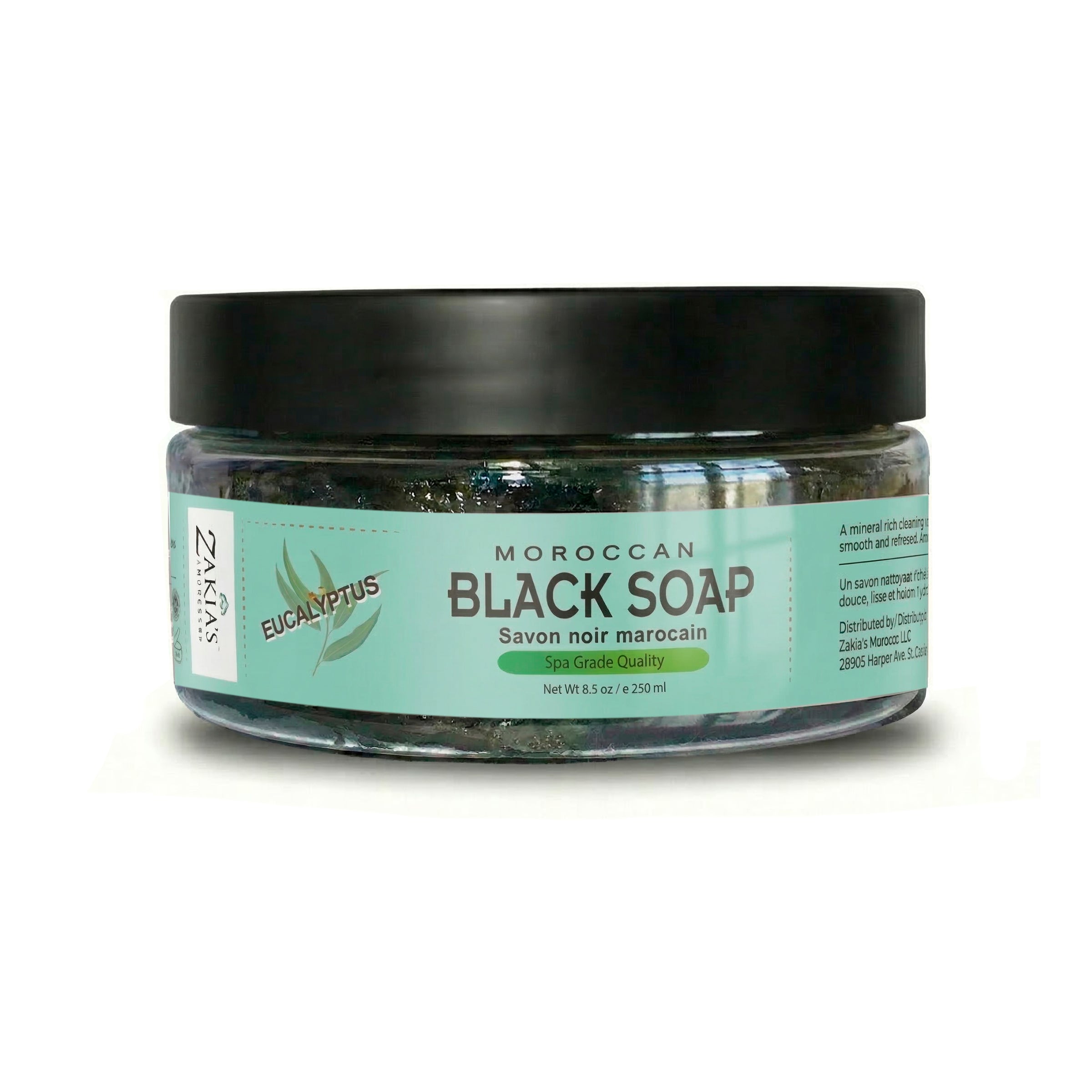 Moroccan "BELDI" Black Soap  Eucalyptus - 8 oz