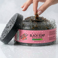 Moroccan "BELDI" Black Soap - Rose - 8 oz
