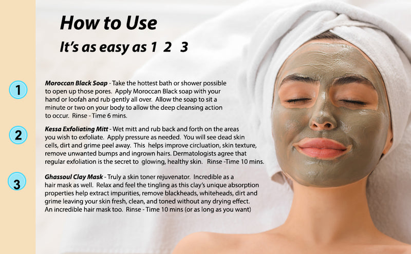 Moroccan Bath & Shower Set - Eucalyptus
