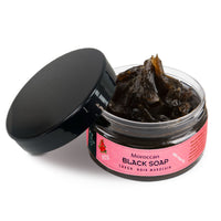 Moroccan Black Soap Kessa Exfoliating Gift Box - Rose