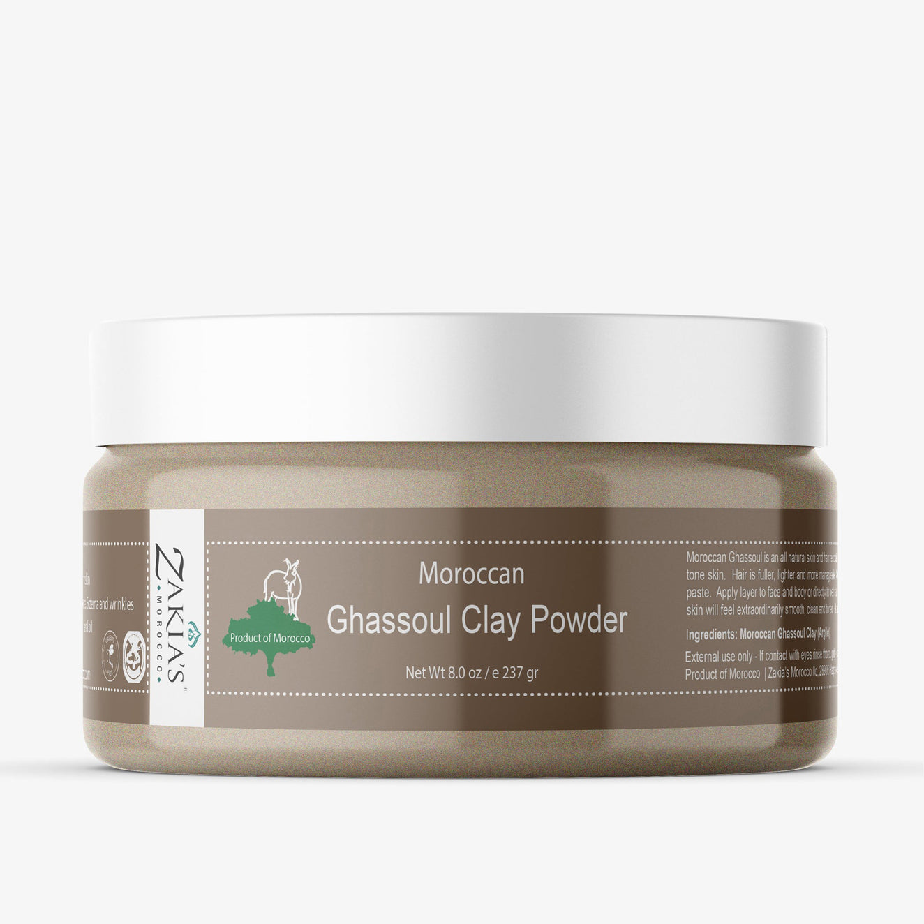 Ghassoul Clay Face Hair and Body Mask