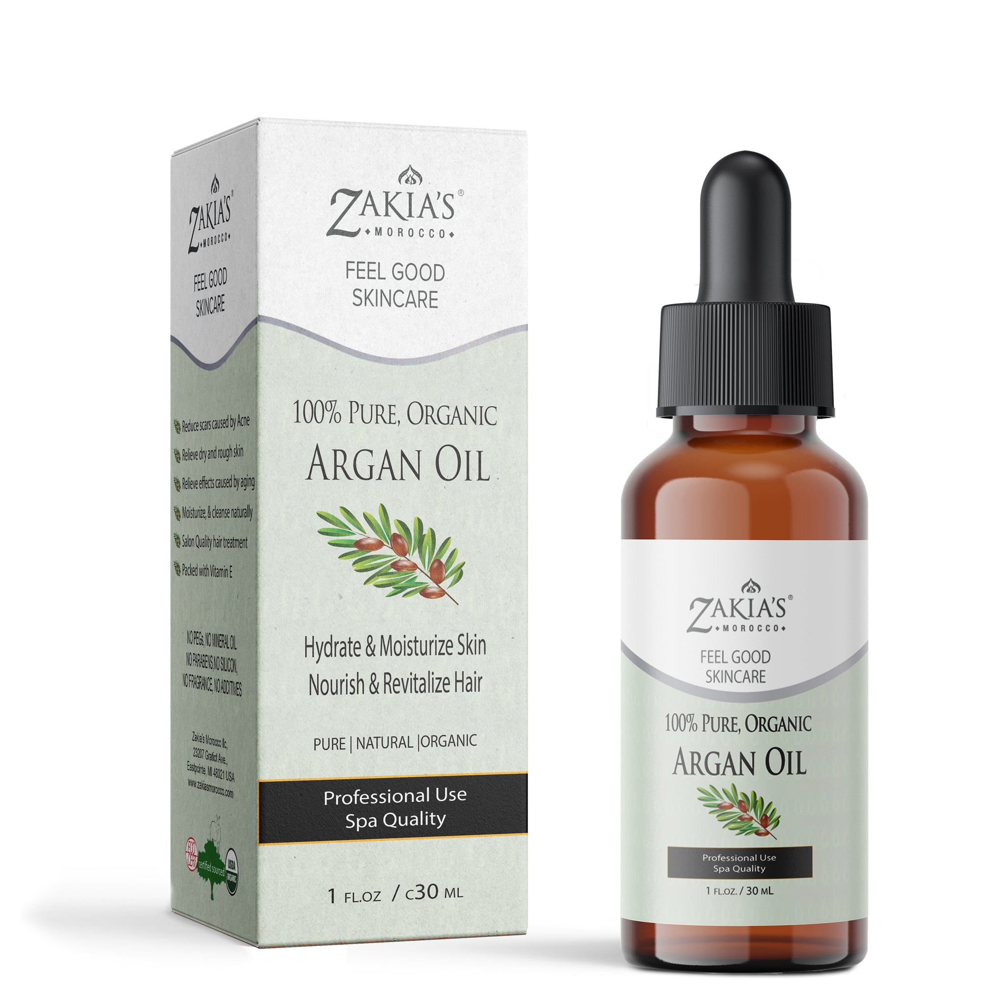 Argan Oil -organic skin & hair treatment oil - 1 oz –