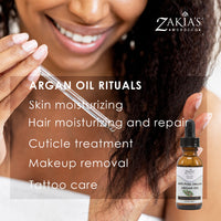 Argan Oil  -organic skin & hair treatment oil - 1 oz