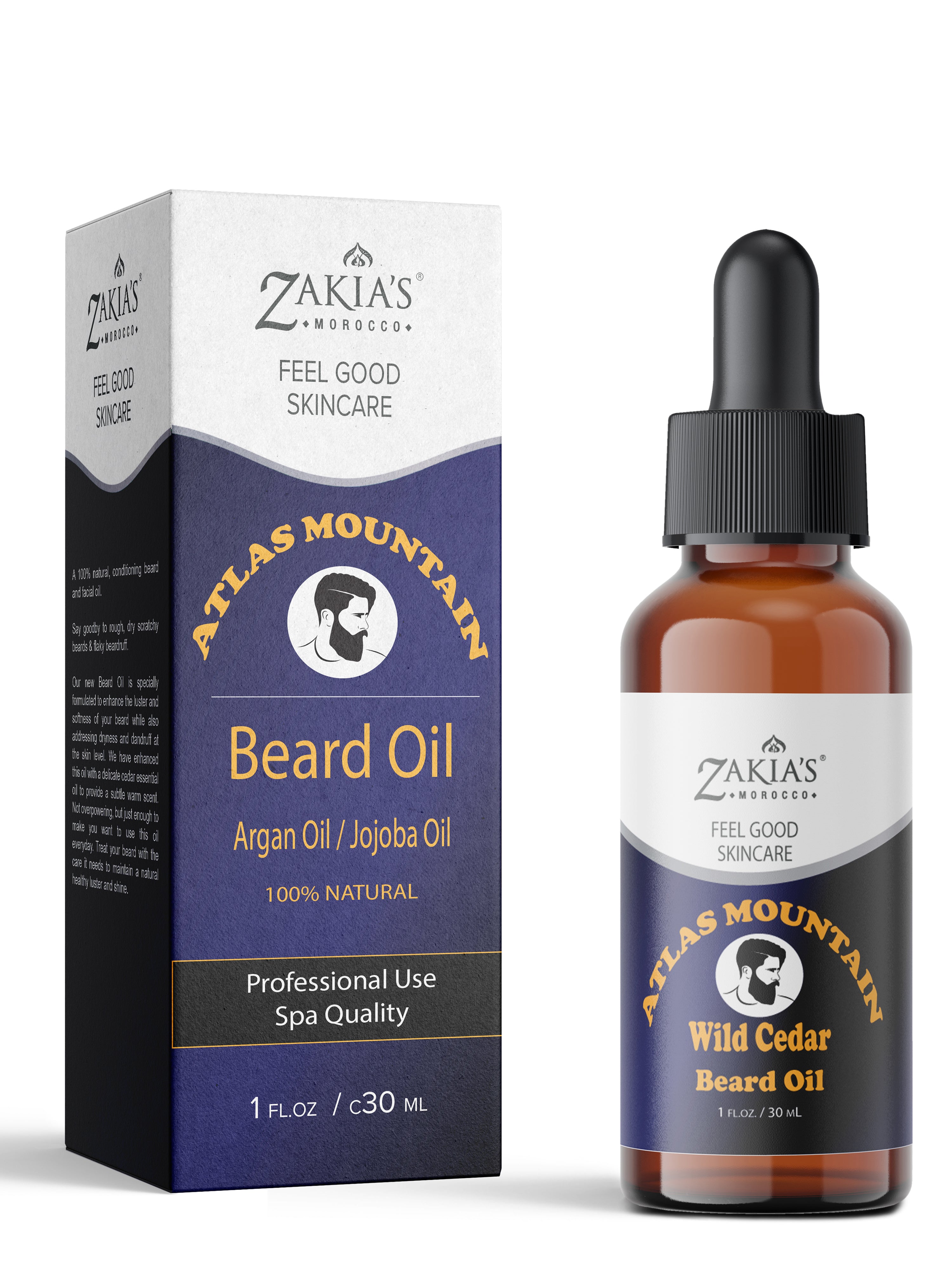 ダーマ＆オイル Zakia's Atlas Mountain Argan Beard Oil – Zakiasmorocco.com