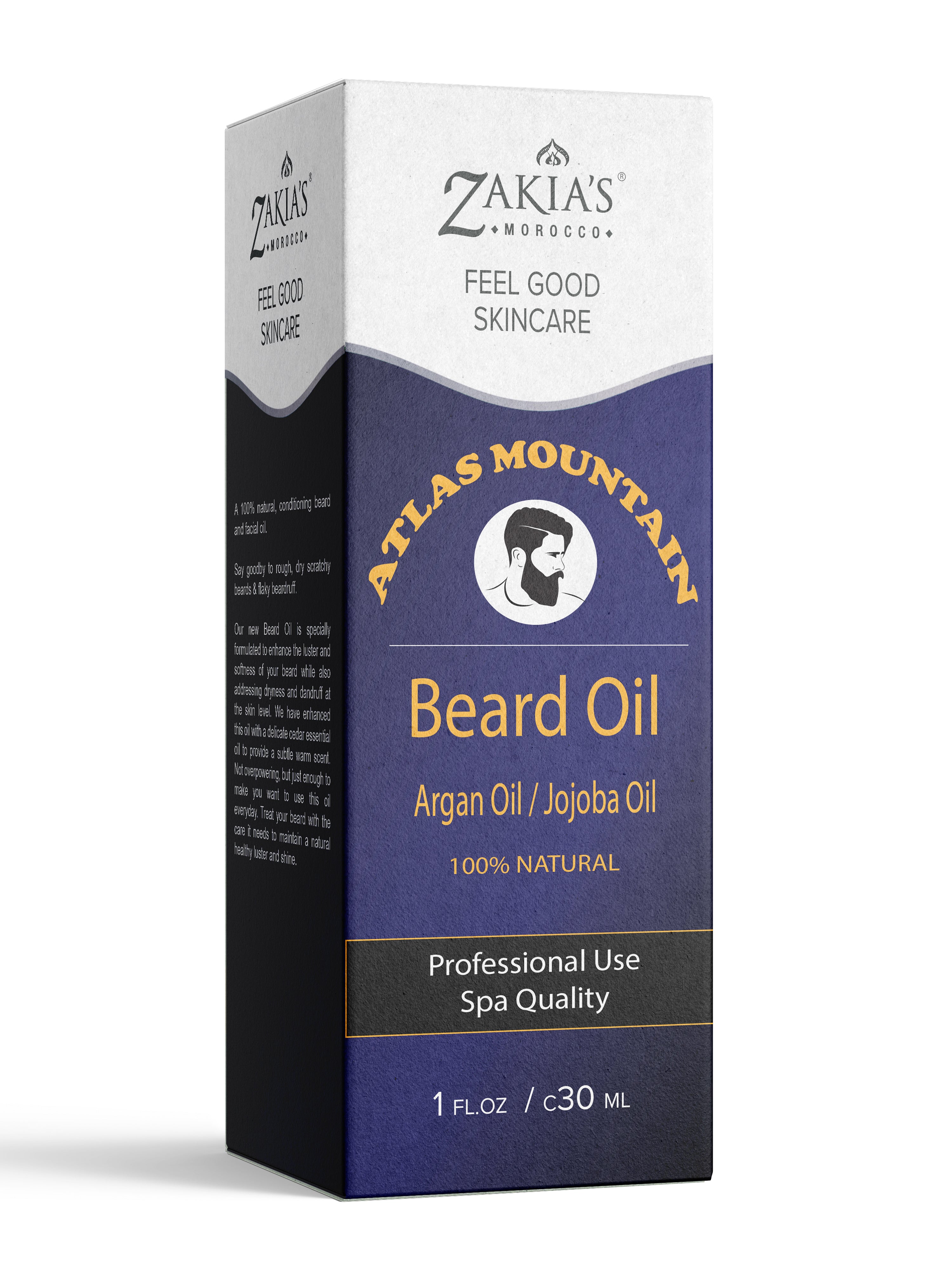 Zakia's Atlas Mountain Argan Beard Oil – Zakiasmorocco.com