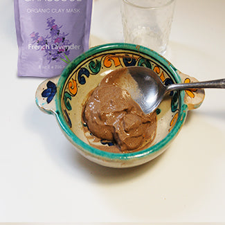 Moroccan Rhassoul Clay Mask (French Lavender) Organic Natural Facial Mask and Skin Care Treatment - Anti-aging Mud Mask for Dry & Oily Skin, Acne, Eczema & Psoriasis - 8 Oz