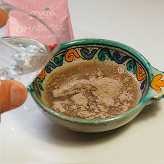 Moroccan Rhassoul Clay Mask (Moroccan Rose) Organic Natural Facial
