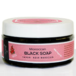 Moroccan Black Soap Kessa Exfoliating Gift Box - Rose